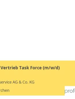 Teamleiter Vertrieb Task Force (m/w/d) - Gelsenkirchen
