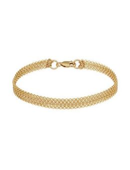 Elli Armband Breit Glieder Basic Silber 925