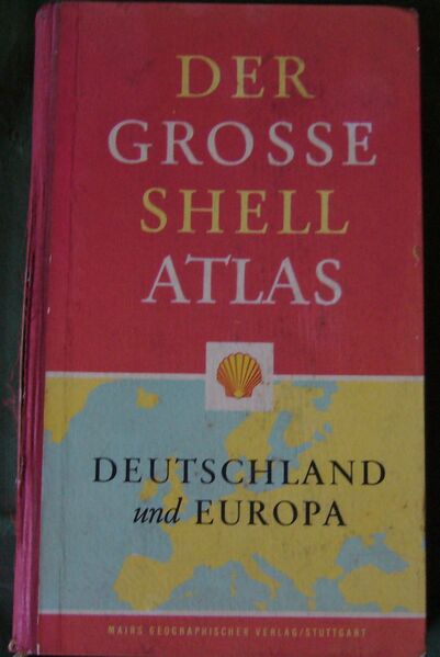 Shell Straßen-Atlas von 1962 - Krefeld