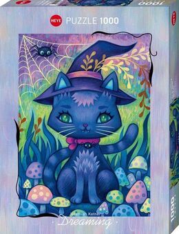 HEYE Puzzle Witch Cat, 1000 Puzzleteile, Made in Germany
