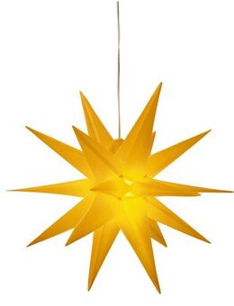 my home LED Stern Weihnachtsstern, 3D-Optik, LED fest integriert, Warmweiß, Ø 57 cm, mit 6-Stunden-Timer, Weihnachtsdeko aussen