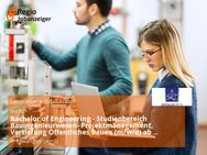 Bachelor of Engineering - Studienbereich Bauingenieurwesen- Projektmanagement, Vertiefung Öffentliches Bauen (m/w/d) ab Oktober 2025 - Ellwangen (Jagst)