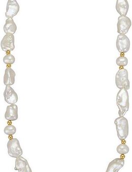Firetti Perlenkette Schmuck Geschenk Gold 585 Halsschmuck Halskette Collier Kugeln, mit Süßwasserzuchtperle
