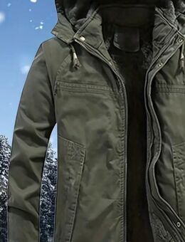 Winterjacke dick gefüttert Armee grün - Einhausen (Hessen)