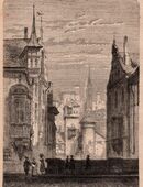 Grafik , Ein Blick in`s Innere von Nürnberg ., Bayern , Ansicht 21cm x 15cm ,1865 , M7 in 02828