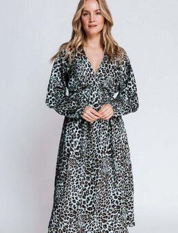 Zhrill Blusenkleid mit Leo-Print
