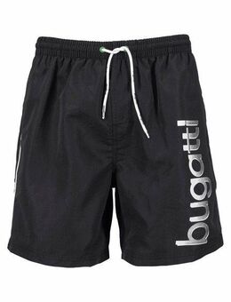 bugatti Badeshorts Giovanni mit großem Logoprint auf dem linken Bein