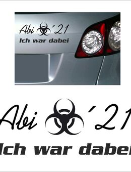 Kfz- Autoaufkleber / Abi Abitur 2021 01 / Car Tattoo / Sticker / Farbauswahl - Vöhl