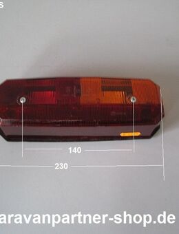 Rückleuchtenglas/Rücklichtglas Knaus Wohnwagen u.a. ca. 80-85 "R" ohne Lampen-Sockel, nur Glas und Dichtung - Schotten Zentrum