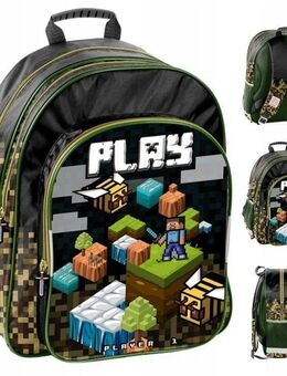 Schulranzen Rucksack Tornister Schultasche Pixel Minecraft 4 - Wuppertal