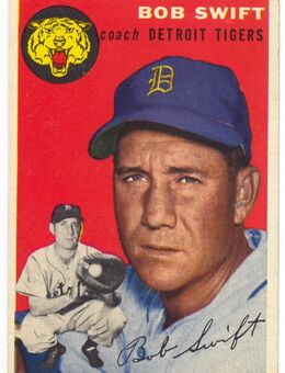 1954 Topps Baseball # 65 BOB SWIFT Detroit Tigers !Near Mint/Near Mint! - Ochsenfurt