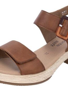 Remonte Sandalette, Blockabsatz, Sommerschuh, Sandale mit Klettverschlüssen