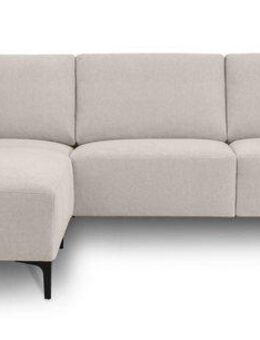 Home affaire Ecksofa Tournon, L-Form, Breite 256 cm, Webstoff, Chenille, Designsofa im nordischen Stil, Wellenunterfederung, Metallfüße
