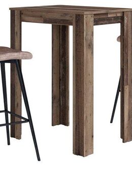 byLIVING Bargruppe Essgruppe Nele, Stühle Simone, (Set, 3-tlg., Tisch mit Barhockern), Barhocker, Bartisch