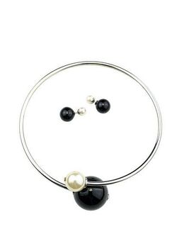 COLLEZIONE ALESSANDRO Kette mit Anhänger Neapel, Halsreifcollier mit Ohrsteckern