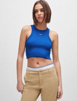 HUGO Blue Tanktop Baby Tank Cropped-Form