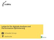 Leiter/in für digitale Analyse und Performance-Optimierung - Karlsruhe