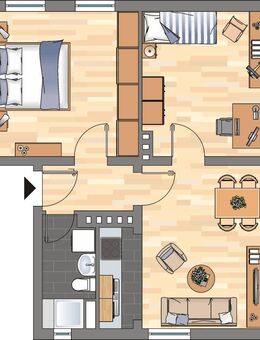 Demnächst frei! 2-Zimmer-Wohnung in Kiel - Kiel