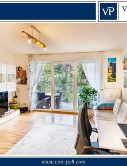 Ruhige, helle 2-Zimmer-Wohnung mit Garten und großem Hobbyraum (Gesamtfläche 78m²) - Petershausen