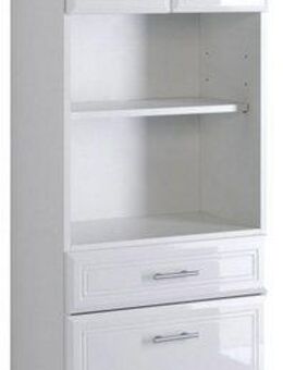 welltime Hochschrank Neapel Breite 50 cm, mit Hochglanzfronten und eleganter Fräsung