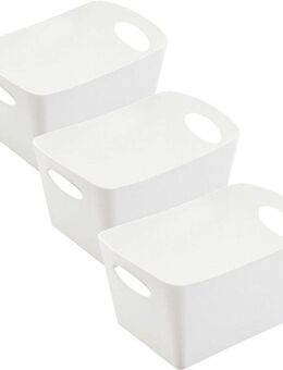 KOZIOL Organizer BOXXX S (Set, 3 St), Aufbewahrungsbox, Made in Germany, 100% recyceltes Material, 1 Liter