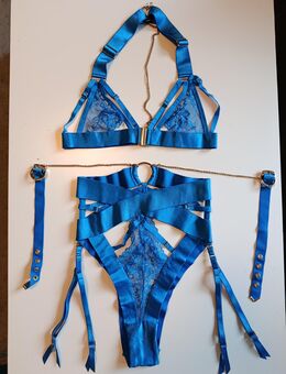 Sexy Hunkemöller Damen Dessousset blau Gr.XS - Braunschweig