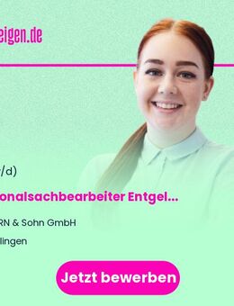 Personalsachbearbeiter (m/w/d) Entgeltabrechnung Teilzeit - Balingen