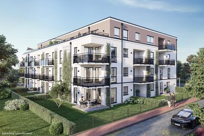 Pfaffenhofen! Neubau! 3-Zimmer Obergeschoss-Wohnung mit 8,31 m² Süd-/West-Balkon, Fußbodenhzg., TG-Stellpl., elektrischen Rollläd., Videosprechanlage!