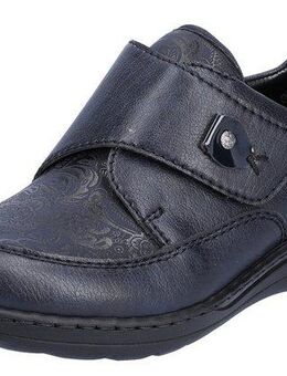 Rieker Klettschuh mit dezentem Paisley-Muster