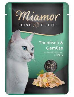 Miamor Feine Filets Pouch 6 x 100 g - Thunfisch & Gemüse