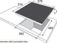 Amica Induktions-Kochfeld KMI 754 600 C, mit Topferkennungsfunktion