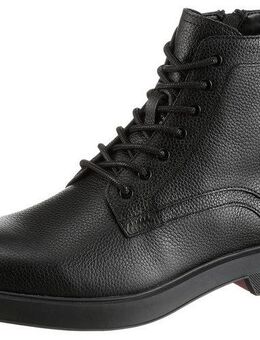 HUGO Lenner_halb_grlt Schnürstiefelette Schnürboots, Business-Stiefelette mit Innen-Reißverschluss