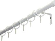 GARDINIA Gardinenstange Set Metall, Ø 19 mm, 1-läufig, ausziehbar, verschraubt, Aluminium, 1-Lauf