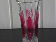 Bleikristall Vase klar rot 24 cm 1,4 kg Vintage Deko 7,- - Flensburg