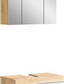 INOSIGN Badmöbel-Set Siena, 2 tlg., bestehend aus: Waschbeckenunterschrank, Spiegelschrank, (Set, 2-St), in verschiedenen Farben erhältlich, Badmöbel, Kombination, Badezimmer