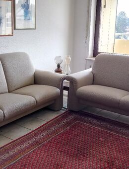 2-teilige Sitzgruppe beige/Stoff - Stein (Bayern)