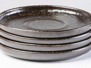 Gipfelstück Untertasse Glockenklang, (4 St), Scandi-Style, glänzende Reaktivglasur, jedes Stück ein Unikat