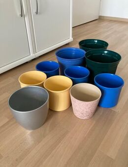 BLUMENTÖPFE/ ÜBERTÖPFE für Zimmerpflanzen/ 10 STÜCK - Potsdam
