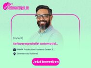 Softwarespezialist (m/w/d) Automatisierungstechnik - Zimmern (Rottweil)