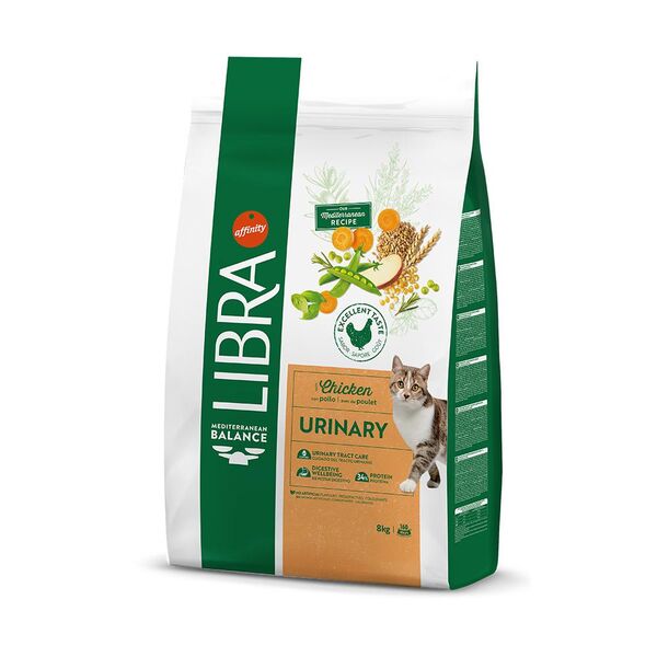 Libra Cat Urinary Huhn - Sparpaket: 2 x 8 kg - 