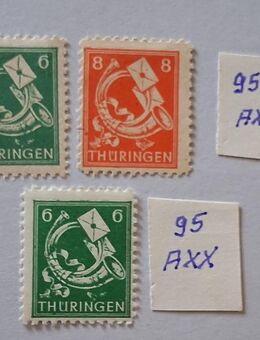 Sbz Thüringen 1945/46 Posthorn 95/96 AX & 95 AXX - Görlitz