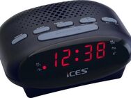 Lenco Radiowecker ICR-210 FM-Uhrenradio mit 2 Weckzeiten und Schlummerfunktion