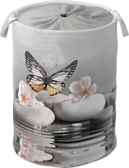 Sanilo Wäschekorb Vanesa, kräftige Farben, samtweiche Oberfläche, mit Deckel