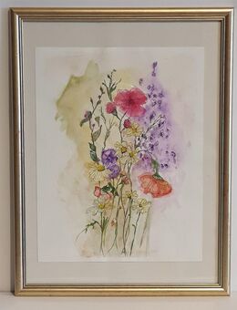 Aquarellzeichnungen Kollektion Flowers - Rietschen