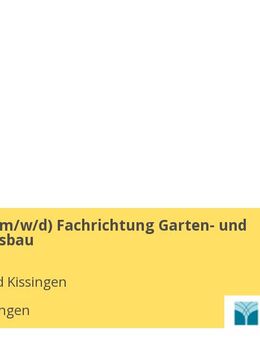 Techniker (m/w/d) Fachrichtung Garten- und Landschaftsbau - Bad Kissingen