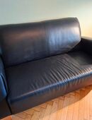 Ledersofa und Sessel in 24768