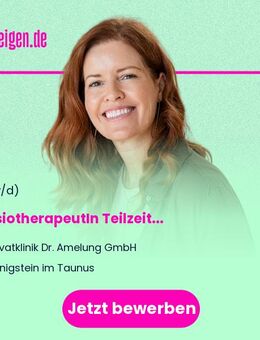 PhysiotherapeutIn (m/w/d) Teilzeit - Königstein (Taunus)