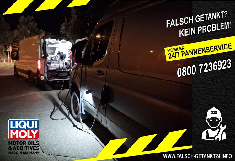 Falsch getankt in Ansbach? Ihre mobile 24h Soforthilfe - Burgoberbach