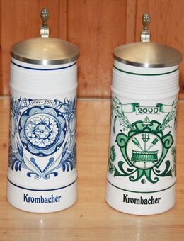 KROMBACHER Millenium-Krug 1999-2000 Jahreskrug 2000 Bierkrug m Deckel u Zertifikat - Borken