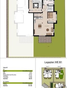 Sonnige Neubau-Gartenwohnung in bevorzugter, ruhiger Lage - Haus B, WHG 1 - Traunreut